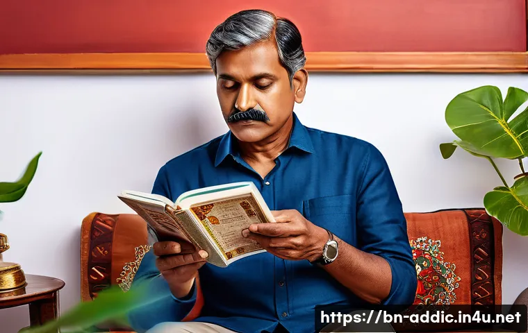 니코틴 대체제 효과 - A detailed and realistic image of a middle-aged Bengali man sitting in a cozy living room, using nic...